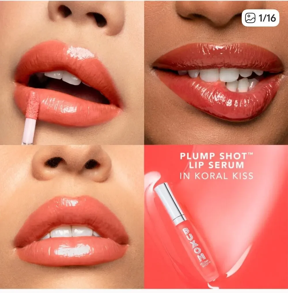 Buxom Plump Shot Collagen Infused Sheer Lip Serum Koral Kiss